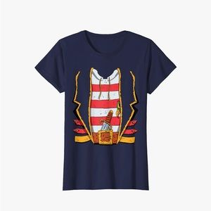 Navy Blue Pirate T-shirt XS